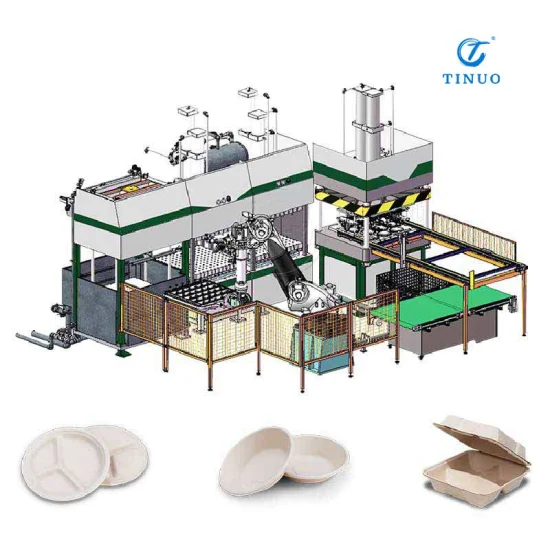 Einweggeschirr-Servo-Papierformmaschine, automatische Maschine zur Herstellung von Lebensmittelplatten, Schüsseln, Tassen und Kartons